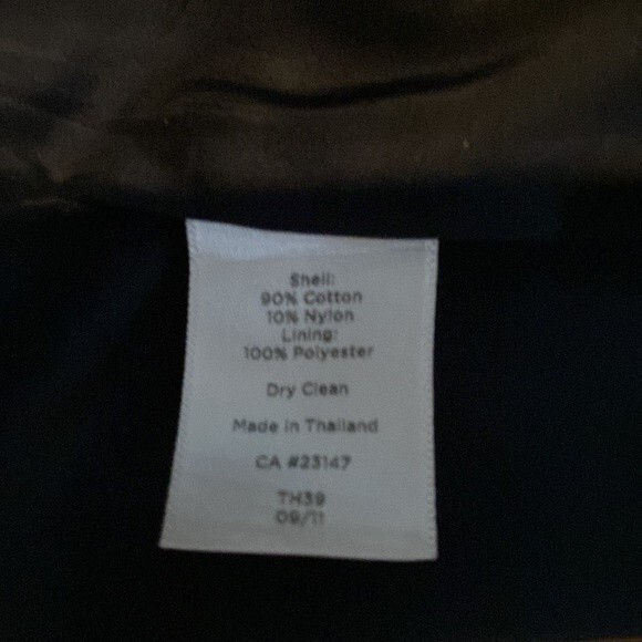 Talbots Pin Striped Lined Pencil Skirt Cotton Blend Office Careerwear Neutral - Picture 9 of 10